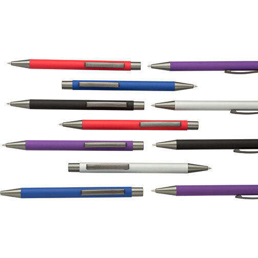Kugelschreiber Seattle Soft Touch , Promo Effects, lila, Metall, 13,50cm x 0,80cm (Länge x Breite), Bild 5