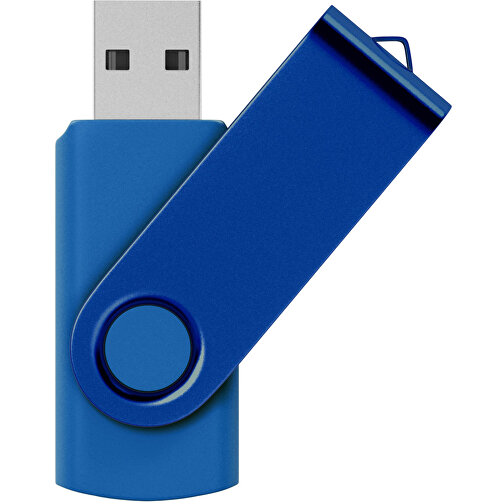 USB-Stick Swing Color 8GB , Promo Effects MB , blau MB , 8 GB , Kunststoff/ Aluminium MB , 3 - 10 MB/s MB , 5,70cm x 1,00cm x 1,90cm (Länge x Höhe x Breite), Bild 1