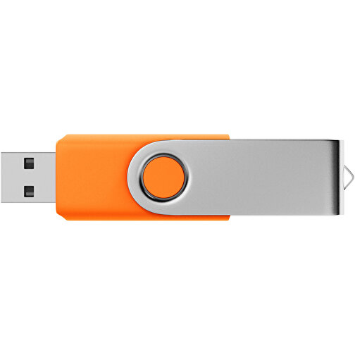 USB-Stick SWING 2.0 8 GB , Promo Effects MB , orange MB , 8 GB , Kunststoff, Metall MB , 3 - 10 MB/s MB , 5,80cm x 1,09cm x 1,90cm (Länge x Höhe x Breite), Bild 3
