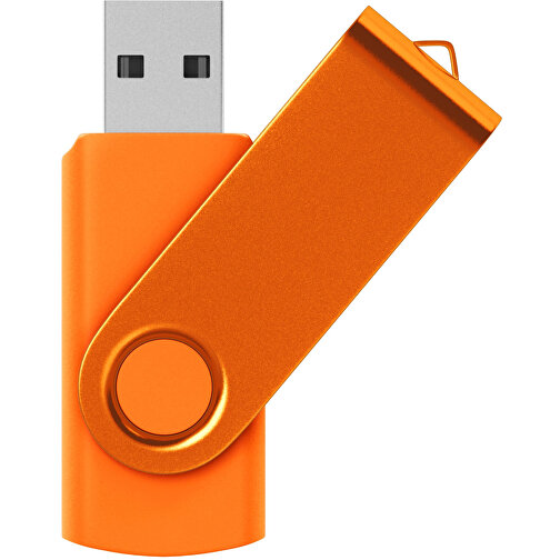 USB-Stick Swing Color 8GB , Promo Effects MB , orange MB , 8 GB , Kunststoff/ Aluminium MB , 3 - 10 MB/s MB , 5,70cm x 1,00cm x 1,90cm (Länge x Höhe x Breite), Bild 1