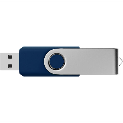 USB-Stick SWING 2.0 4 GB , Promo Effects MB , dunkelblau MB , 4 GB , Kunststoff, Metall MB , 3 - 10 MB/s MB , 5,80cm x 1,09cm x 1,90cm (Länge x Höhe x Breite), Bild 3