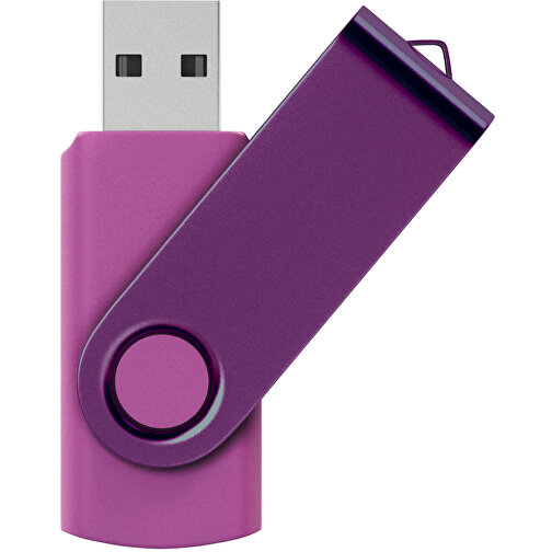 USB-Stick Swing Color 32GB , Promo Effects MB , violett MB , 32 GB , Kunststoff/ Aluminium MB , 3 - 10 MB/s MB , 5,70cm x 1,00cm x 1,90cm (Länge x Höhe x Breite), Bild 1