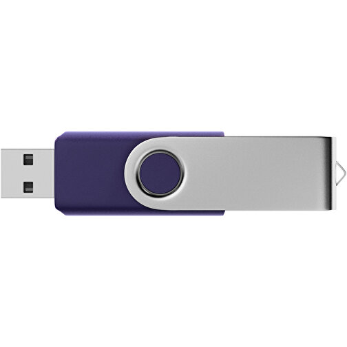 USB-Stick SWING 3.0 8 GB , Promo Effects MB , blau metallic MB , 8 GB , Kunststoff, Metall MB , 10 - 45 MB/s MB , 5,70cm x 1,09cm x 1,90cm (Länge x Höhe x Breite), Bild 3