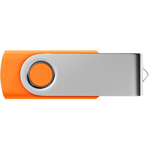 USB-Stick SWING 2.0 1 GB , Promo Effects MB , orange MB , 1 GB , Kunststoff, Metall MB , 3 - 10 MB/s MB , 5,80cm x 1,09cm x 1,90cm (Länge x Höhe x Breite), Bild 2