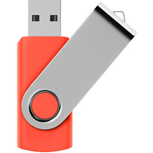 USB-Stick SWING 2.0 16 GB , Promo Effects MB , rot MB , 16 GB , Kunststoff, Metall MB , 3 - 10 MB/s MB , 5,80cm x 1,09cm x 1,90cm (Länge x Höhe x Breite), Bild 1