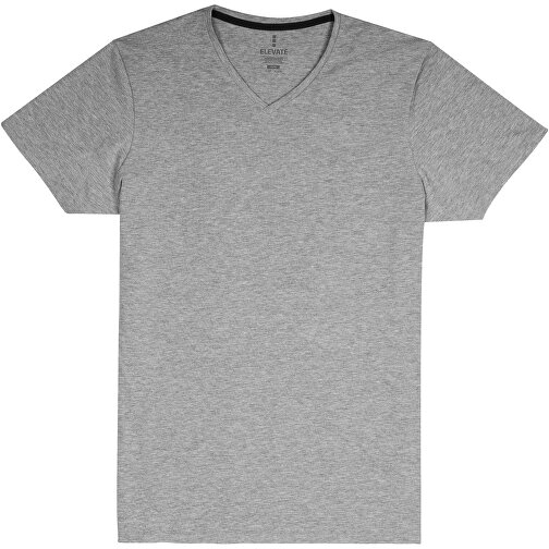 Kawartha T-Shirt Für Herren Mit V-Ausschnitt , Green Concept, grau meliert, Single jersey Strick 85% Bio Baumwolle, 10% Viskose, 5% Elastan, 200 g/m2, XL, , Bild 1