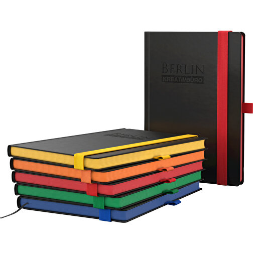 Notizbuch Color-Book Bestseller A4, Grün , schwarz, grün, Hochweisses Schreibpapier 90 g/m², 29,70cm x 21,00cm (Länge x Breite), Bild 2