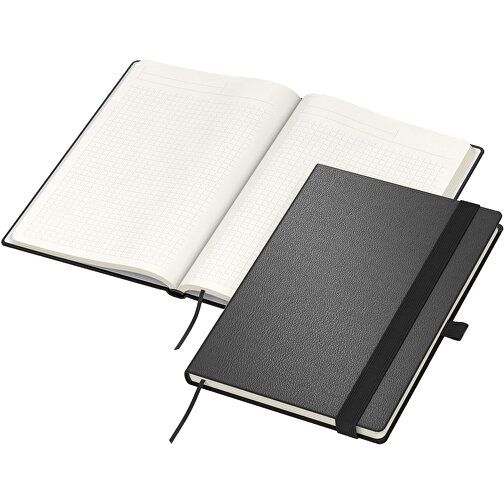 Notizbuch Mind-Book Bestseller A5 Salsa , schwarz, Cremefarbenes Schreibpapier 90 g/m², 21,00cm x 14,80cm (Länge x Breite), Bild 2