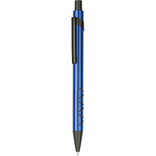 Kugelschreiber Karlstad Bunt , Promo Effects, blau, Aluminium/Kunststoff, 14,00cm (Länge), Bild 1