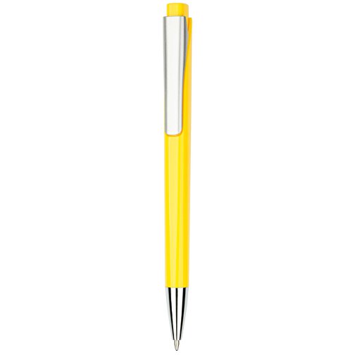 Kugelschreiber Liverpool Bunt , Promo Effects, gelb, Kunststoff, 14,10cm x 1,00cm x 1,20cm (Länge x Höhe x Breite), Bild 2