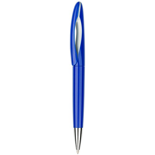 Kugelschreiber Tokio Bunt Silber , Promo Effects, blau/silber, Kunststoff, 14,50cm x 1,50cm (Länge x Breite), Bild 2