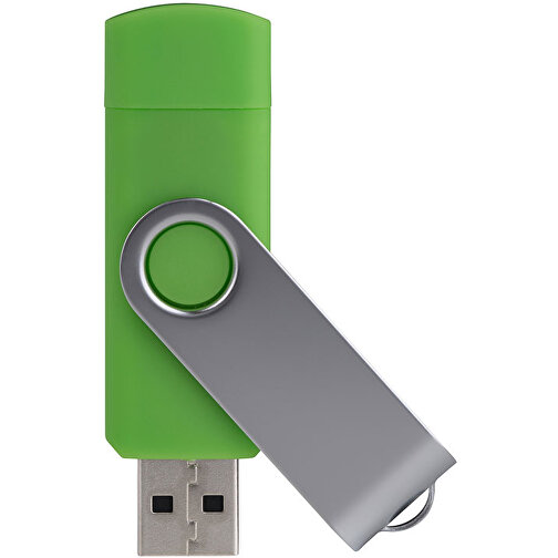 USB-Stick Smart Swing 4 GB , Promo Effects MB , grün MB , 4 GB , Kunststoff, Metal MB , 3 - 10 MB/s MB , 7,00cm x 1,00cm x 1,90cm (Länge x Höhe x Breite), Bild 1