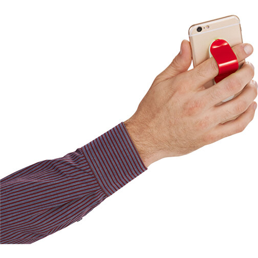 Compress Smartphonehalterung , rot, ABS Kunststoff, 8,10cm x 0,44cm x 2,50cm (Länge x Höhe x Breite), Bild 6