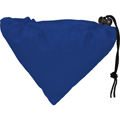 Bungalow Faltbare Polyester Tragetasche 7L , royalblau, 210D Polyester, 38,00cm x 40,60cm (Länge x Höhe), Bild 4