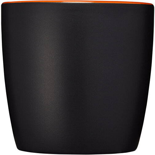 Riviera 340 Ml Keramikbecher , schwarz / orange, Keramik, 8,40cm (Höhe), Bild 3