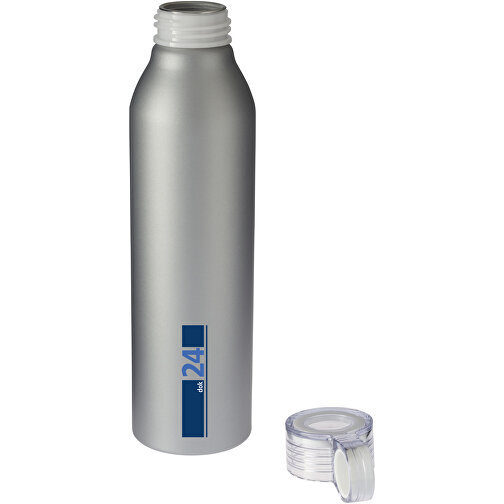 Grom 650 Ml Aluminium Sportflasche , silber, Aluminium, 25,00cm (Höhe), Bild 3