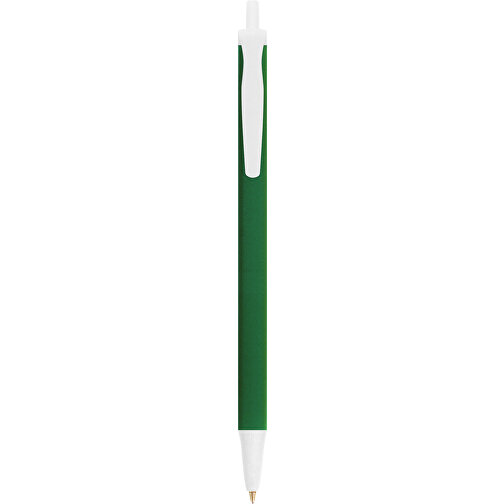 BIC® Clic Stic Softfeel® Kugelschreiber , BiC, dunkelgrün/weiß, Kunststoff, 14,00cm x 1,20cm (Länge x Breite), Bild 1