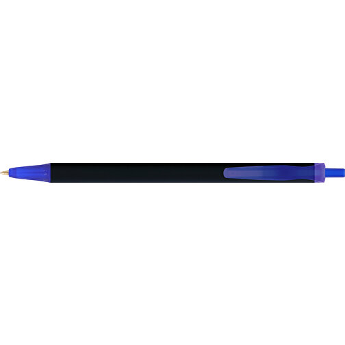 BIC® Clic Stic Softfeel® Kugelschreiber , BiC, schwarz/gefr. dunkelblau, Kunststoff, 14,00cm x 1,20cm (Länge x Breite), Bild 3