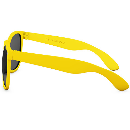 SunShine Soft-Touch - UV 400 , Promo Effects, gelb Soft-Touch, Rahmen aus Polycarbonat und Glass aus AC, 14,50cm x 4,80cm x 15,00cm (Länge x Höhe x Breite), Bild 3