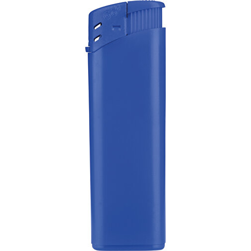 GO Bingo Matt Piezo Feuerzeug , blau, Kunststoff, 8,00cm x 1,00cm x 2,40cm (Länge x Höhe x Breite), Bild 1