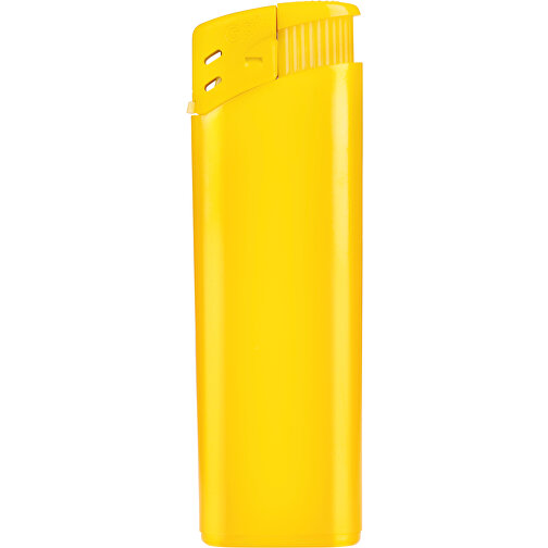GO Bingo Matt Piezo Feuerzeug , gelb, Kunststoff, 8,00cm x 1,00cm x 2,40cm (Länge x Höhe x Breite), Bild 1