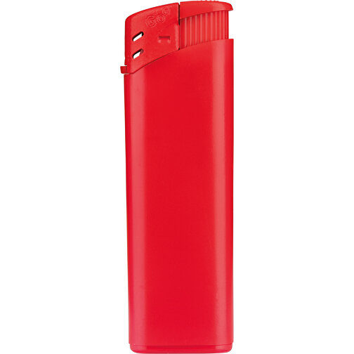 GO Bingo Piezo Feuerzeug , rot, Kunststoff, 8,00cm x 1,00cm x 2,40cm (Länge x Höhe x Breite), Bild 1