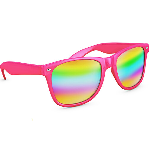 SunShine Mirror Glänzend - UV 400 , Promo Effects, verspiegelt pink glänzend, Rahmen aus Polycarbonat und Glass aus AC, 14,50cm x 4,80cm x 15,00cm (Länge x Höhe x Breite), Bild 2