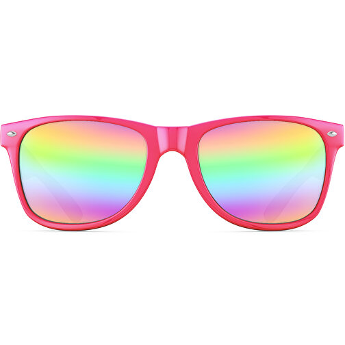 SunShine Mirror Glänzend - UV 400 , Promo Effects, verspiegelt pink glänzend, Rahmen aus Polycarbonat und Glass aus AC, 14,50cm x 4,80cm x 15,00cm (Länge x Höhe x Breite), Bild 5