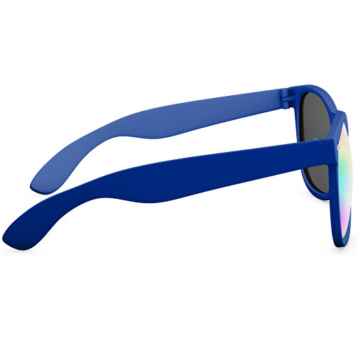 SunShine Mirror Soft-Touch - UV 400 , Promo Effects, verspiegelt blau Soft-Touch, Rahmen aus Polycarbonat und Glass aus AC, 14,50cm x 4,80cm x 15,00cm (Länge x Höhe x Breite), Bild 4