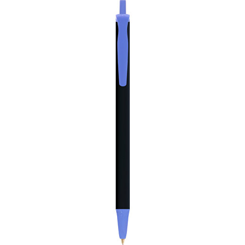BIC® Clic Stic Softfeel® Kugelschreiber , BiC, schwarz/blau, Kunststoff, 14,00cm x 1,20cm (Länge x Breite), Bild 1