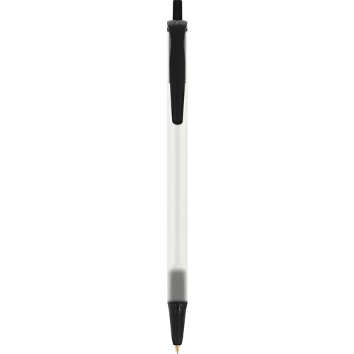 BIC® Clic Stic Kugelschreiber , BiC, gefr. transparent/schwarz, Kunststoff, 14,00cm x 1,20cm (Länge x Breite), Bild 1