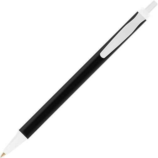 BIC® Clic Stic Kugelschreiber , BiC, gefr. transparent/weiß, Kunststoff, 14,00cm x 1,20cm (Länge x Breite), Bild 2