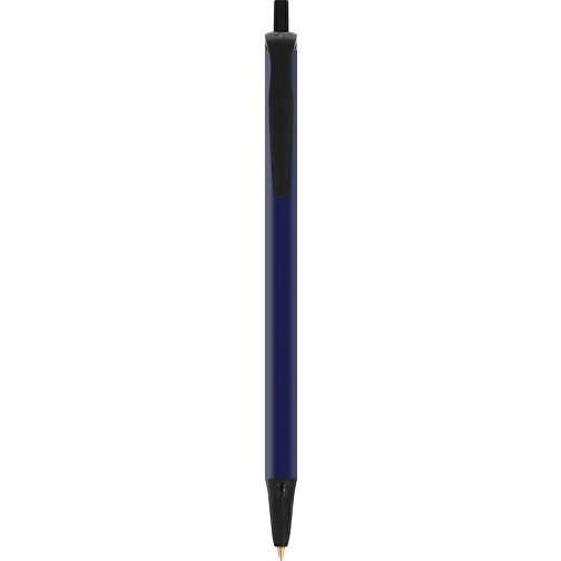BIC® Clic Stic Kugelschreiber , BiC, marineblau/schwarz, Kunststoff, 14,00cm x 1,20cm (Länge x Breite), Bild 1