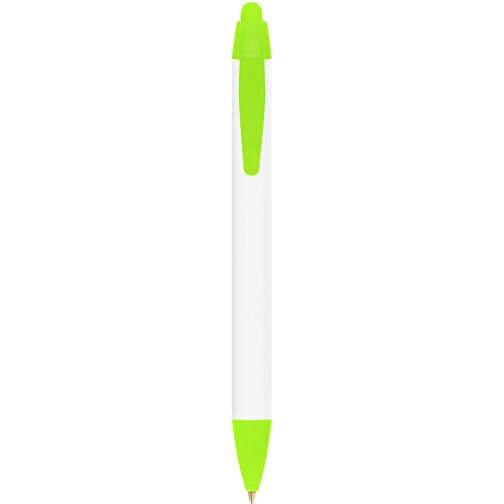 BIC® Wide Body™ Kugelschreiber , BiC, weiß/gefr. grün, Kunststoff, 14,20cm x 1,50cm (Länge x Breite), Bild 1
