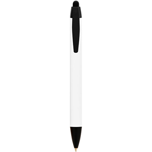 BIC® Wide Body™ Kugelschreiber , BiC, weiß/schwarz, Kunststoff, 14,20cm x 1,50cm (Länge x Breite), Bild 1