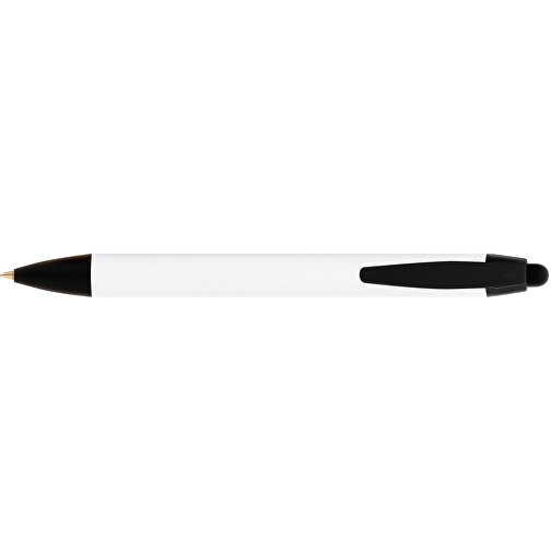 BIC® Wide Body™ Kugelschreiber , BiC, weiss/schwarz, Kunststoff, 14,20cm x 1,50cm (Länge x Breite), Bild 3