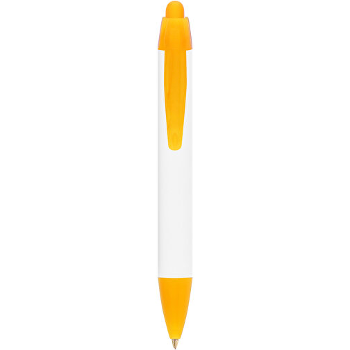 BIC® Wide Body™ Mini Digital Kugelschreiber , BiC, weiß/gefr. orange, Kunststoff, 11,60cm x 1,50cm (Länge x Breite), Bild 1