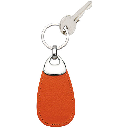 Schlüsselanhänger , orange, Donato Rindleder, 8,50cm x 4,50cm (Länge x Breite), Bild 1