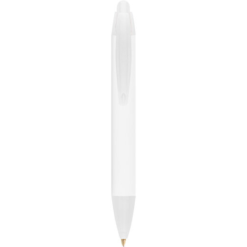 BIC® Wide Body™ Mini Digital Kugelschreiber , BiC, weiss/gefr. transparent, Kunststoff, 11,60cm x 1,50cm (Länge x Breite), Bild 1