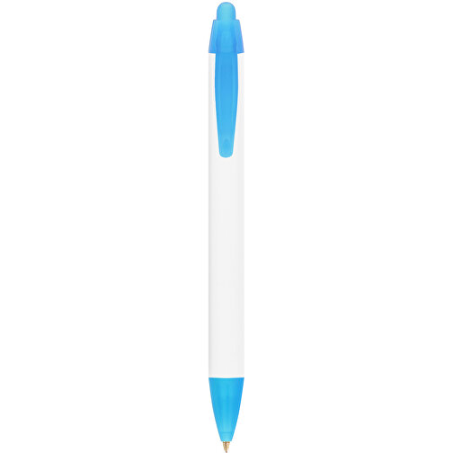 BIC® Wide Body™ Digital Kugelschreiber , BiC, weiß/gefr. blau, Kunststoff, 14,20cm x 1,50cm (Länge x Breite), Bild 1