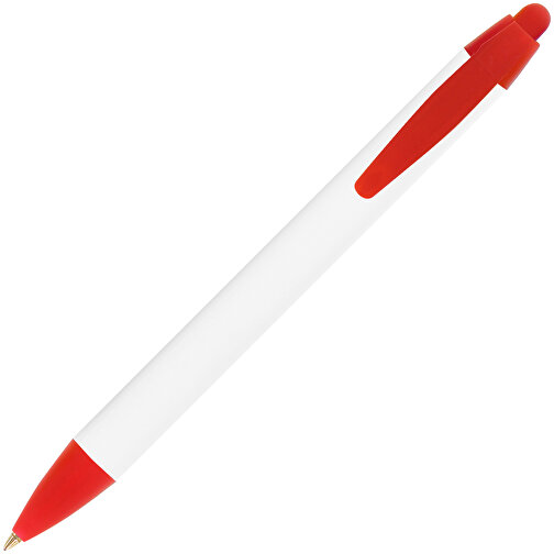 BIC® Wide Body™ Digital Kugelschreiber , BiC, weiß/gefr. rot, Kunststoff, 14,20cm x 1,50cm (Länge x Breite), Bild 2