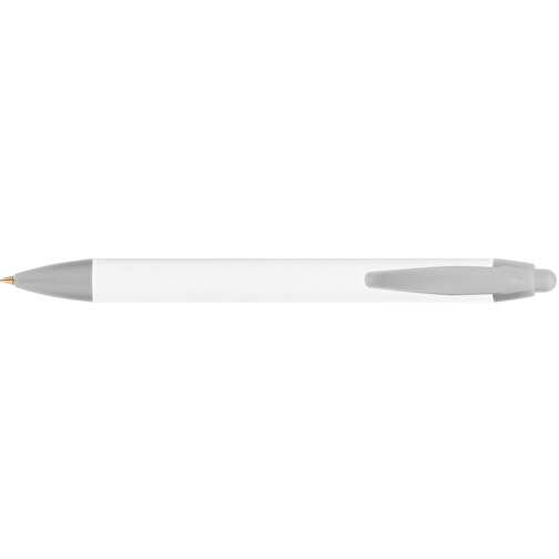 BIC® Wide Body™ Digital Kugelschreiber , BiC, weiss/metallgrau, Kunststoff, 14,20cm x 1,50cm (Länge x Breite), Bild 3