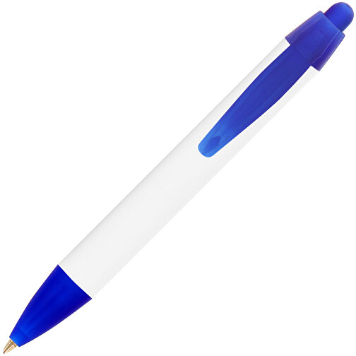BIC® Wide Body™ Mini Digital Kugelschreiber , BiC, weiss/gefr. dunkelblau, Kunststoff, 11,60cm x 1,50cm (Länge x Breite), Bild 2