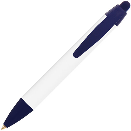 BIC® Wide Body™ Mini Digital Kugelschreiber , BiC, weiß/marineblau, Kunststoff, 11,60cm x 1,50cm (Länge x Breite), Bild 2