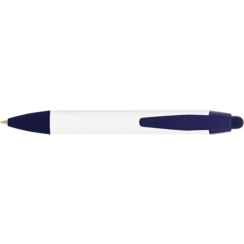 BIC® Wide Body™ Mini Digital Kugelschreiber , BiC, weiß/marineblau, Kunststoff, 11,60cm x 1,50cm (Länge x Breite), Bild 3