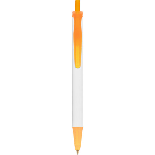 BIC® Clic Stic Mini Digital Kugelschreiber , BiC, weiß/gefr. orange, Kunststoff, 11,20cm x 1,20cm (Länge x Breite), Bild 1