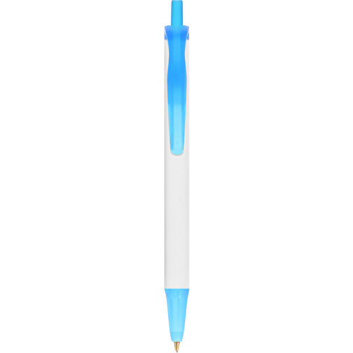 BIC® Clic Stic Mini Digital Kugelschreiber , BiC, weiss/gefr. blau, Kunststoff, 11,20cm x 1,20cm (Länge x Breite), Bild 1