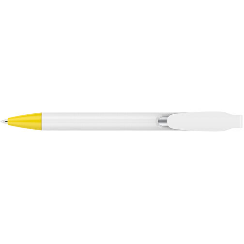 Kugelschreiber – Fanny Weiß , Promo Effects, gelb, Kunststoff, 14,20cm x 1,20cm (Länge x Breite), Bild 6