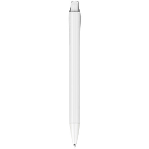Kugelschreiber – Fanny Weiß , Promo Effects, weiß, Kunststoff, 14,20cm x 1,20cm (Länge x Breite), Bild 3