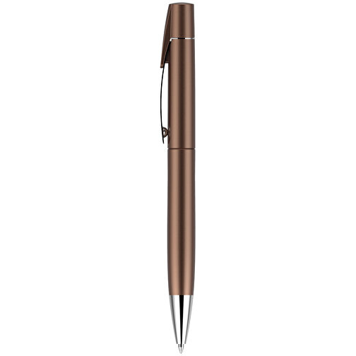 Kugelschreiber Lucky Metallic , Promo Effects, braun metallic, Kunststoff, 14,00cm x 1,10cm (Länge x Breite), Bild 1